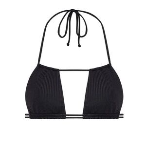 NWT MONTCE Black Halter Bikini Top